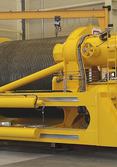 100T Abandonment and Recovery winch for verticle lay system for Sapura